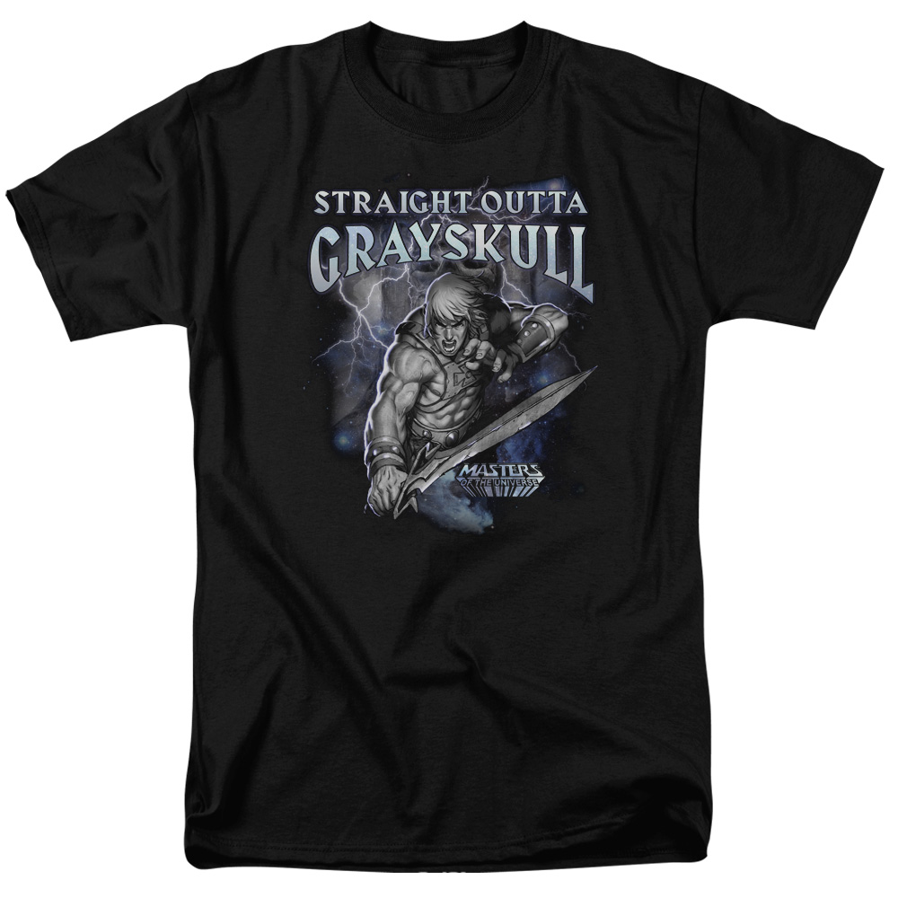 Masters Of The Universe He-Man Grayskull Sublimation Licensed Adult T Shirt