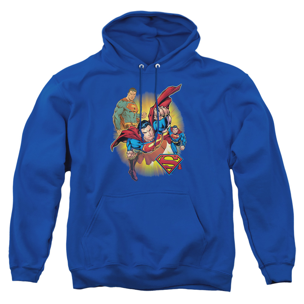 Justice League Symbols DC Comics Licensed Adult Pullover Hoodie