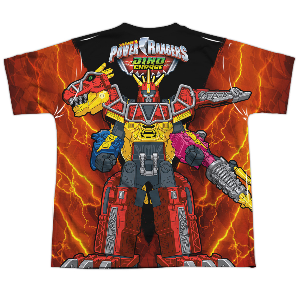 Power Ranger Dino Charge Zord Allover Sublimation Youth Kids T-Shirt