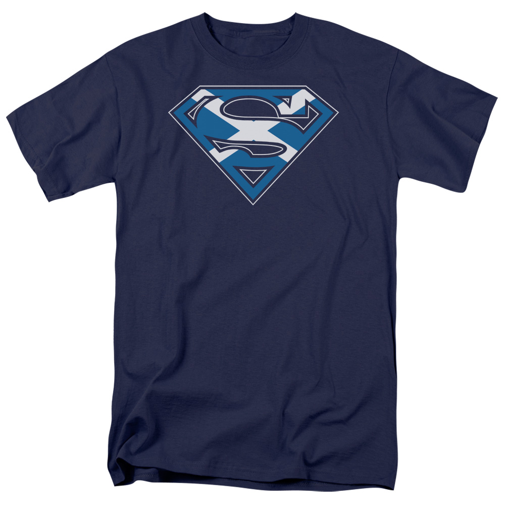 Superman LITTLE LOGOS Licensed Adult Long Sleeve T-Shirt S-3XL