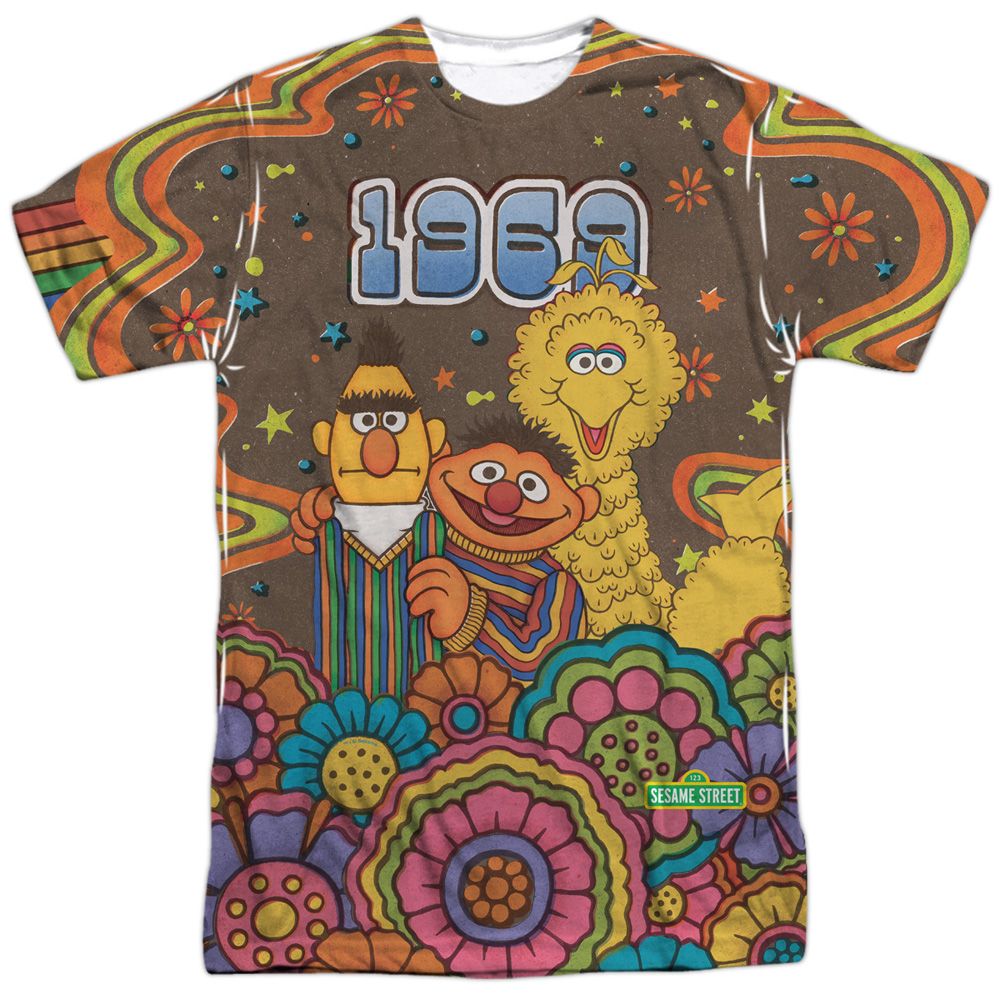 Sesame Street FLOWERS FOR YOU Licensed Adult T-Shirt All Sizes