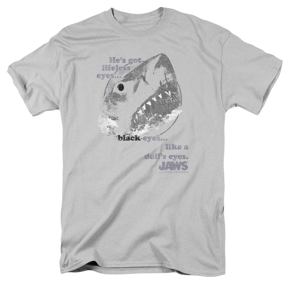 Jaws Movie Quint HE/'S GOT LIFELESS EYES LIKE A DOLL/'S EYES T-Shirt All Sizes