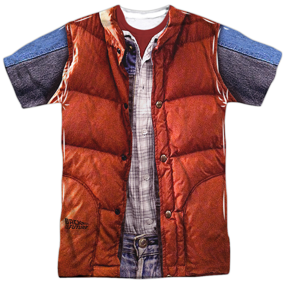 Back To The Future Poster Big Print Sublimation Licensed Adult T Shirt